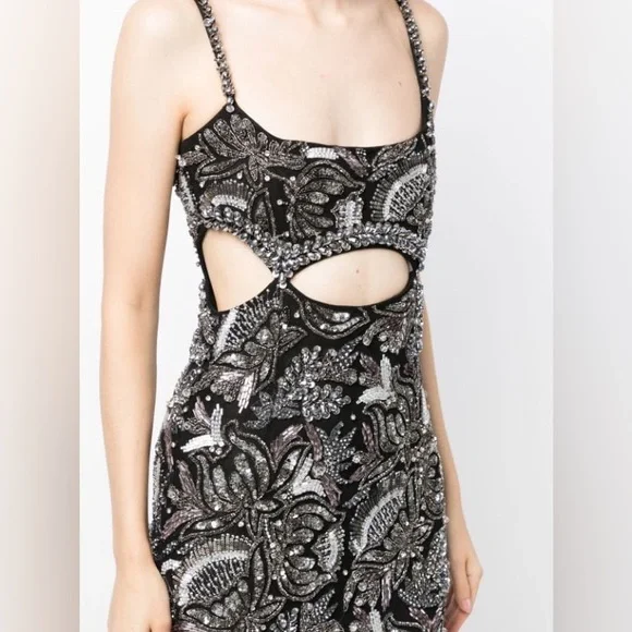Rachel Gilbert Piper Column Gown Beaded NWT AU0/US2